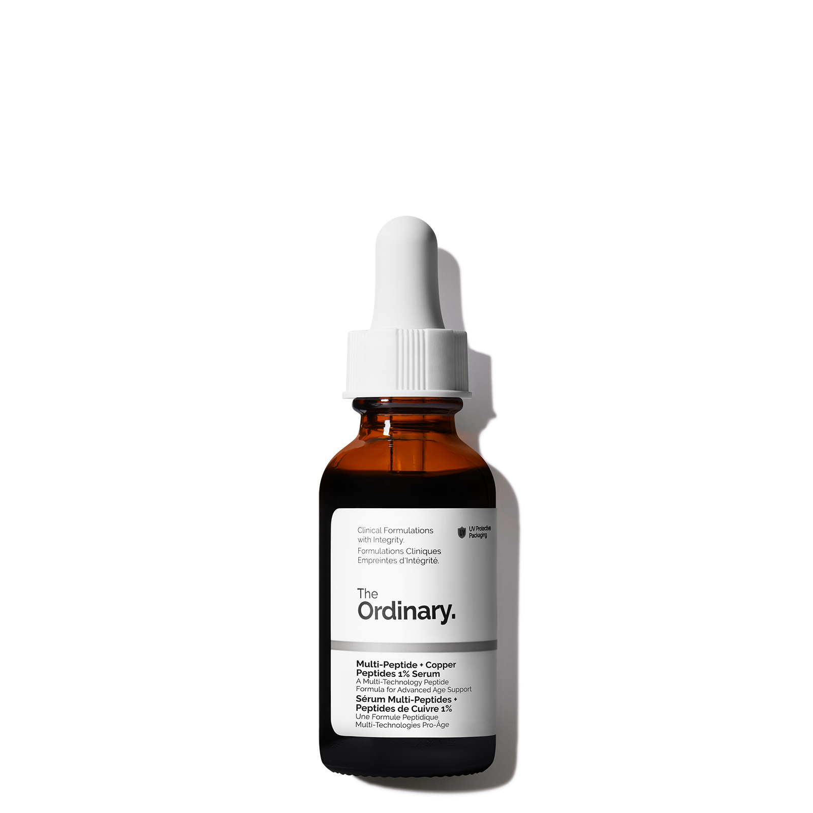 The Ordinary Multi-Peptide + Copper Peptides 1% serum bottle, official product photo